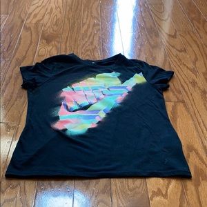 Nike black spray paint top